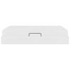vidaXL Opslag bed met matras met matras met opslag 2 pcs Wit Leer