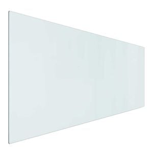 vidaXL Vuurplaats Glazen Plaat Transparant 120 x 50 cm Glas