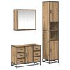 vidaXL Badkamermeubelset 3 st Artisan Eiken 80 x 33 x 60 cm