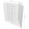 vidaXL Gabion plantenbak verhoogd 75x75x100 cm gegalvaniseerd staal