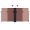 vidaXL Windscherm uittrekbaar 120x1200 cm bruin