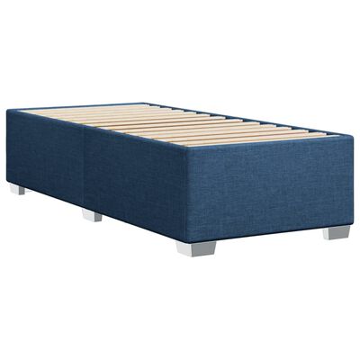 vidaXL Bedframe stof blauw 90x190 cm