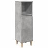 vidaXL Badkamerkast 30x30x100 cm bewerkt hout betongrijs