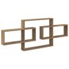 vidaXL Wandplank Artisanaal eiken 130 x 10 x 50 cm Bewerkt hout