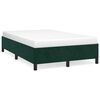 vidaXL Bedframe zonder matras 120x190 cm fluweel donkergroen