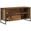 vidaXL TV-kast met lade Oud Hout 100 x 36 x 49,5 cm Bewerkt hout