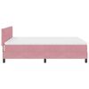 vidaXL Boxspringbed met matras Roze 140 x 200 cm Fluweel
