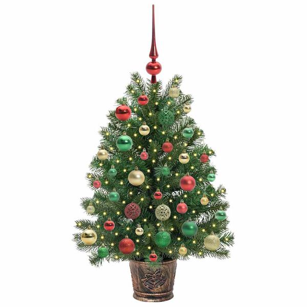 vidaXL Kunstkerstboom met 150 LED met standaard Groen 95 cm PE en PVC