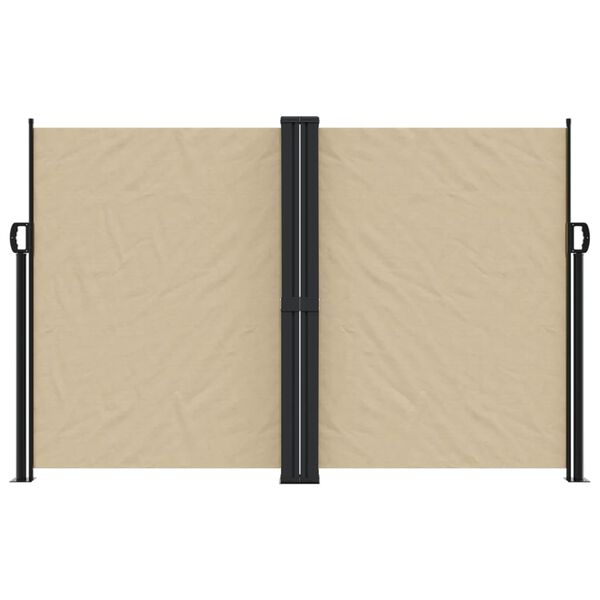 vidaXL Windscherm uittrekbaar 160x1200 cm beige