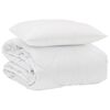 vidaXL Zomer Dekbed met kussen 2 pcs Wit Microvezel