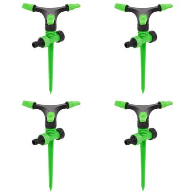 vidaXL Sproeiers 4 st 16x13,5x25,5 cm ABS en PP groen en zwart