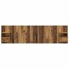 vidaXL Hoofdbord Met Kast met lade 3 pcs Oud Hout Bewerkt hout