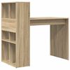 vidaXL Bureau met plank Sonoma Eiken 108 x 55 x 103.5 cm Bewerkt hout