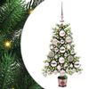 vidaXL Kerstboom met 150 LED met standaard Groen 65 cm PE