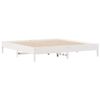 vidaXL Bedframe zonder matras massief grenenhout wit 200x200 cm