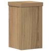 vidaXL Plantenstandaards 2 st 10x10x18 cm hout artisanaal eiken