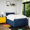 vidaXL Boxspring met matras stof blauw 120x190 cm