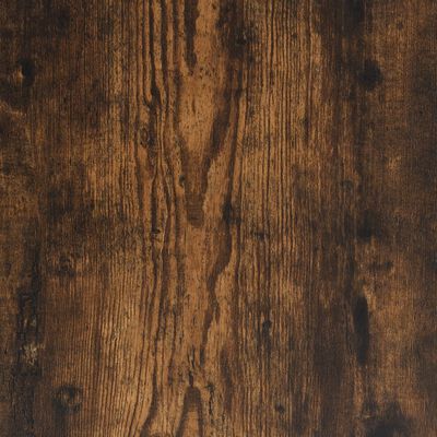 vidaXL Tv-meubel 102x40x41 cm hout en gepoedercoat staal gerookt eiken