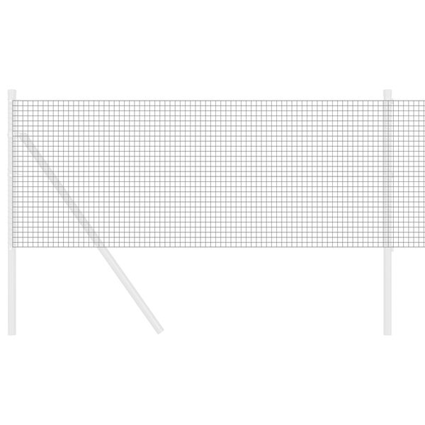vidaXL Gelaste draadhek Grijs 0.4 x 25 m Staal