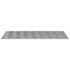 vidaXL Trap Tread Rechthoekig 4 pcs Zilver 80 x 40 cm Aluminium