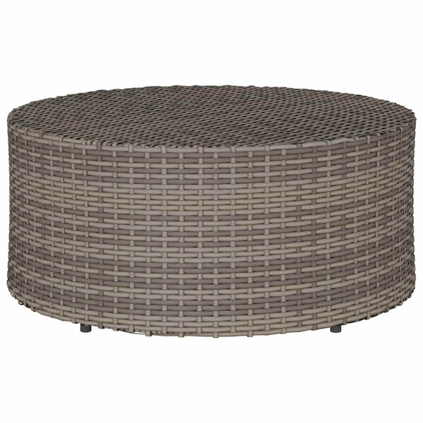 vidaXL Outdoor Koffietafels Grijs &Oslash; 68 x 30 cm Rattan