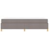 vidaXL Bedframe met matras Taupe 100 x 200 cm Stof