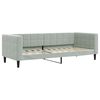 vidaXL Slaapbank 80x200 cm fluweel lichtgrijs