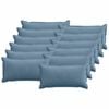 vidaXL Kussensloop 12 st HOUTEN Blauw 40 x 80 cm corduroy