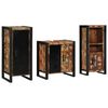 vidaXL Badkamermeubelset met lade 3 pcs Massief Gerecycled Hout