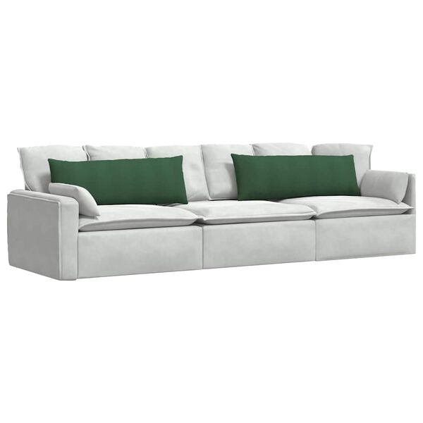 vidaXL Sofa Kussens 2 stuks Donkergroen 120 x 40 cm Cordstof