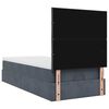 vidaXL Ottoman bed met matrassen en LED's 90x190cm fluweel donkergrijs