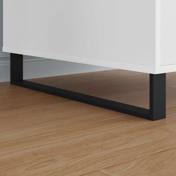 vidaXL Meubelpoten 2 pcs Zwart 59,6 x 4 x 10 mm IJzer