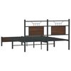 vidaXL Bedframe zonder matras bewerkt hout bruin eikenkleur 137x190 cm
