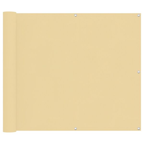 vidaXL Balkon Scherm Zand 100 x 300 cm Oxford Stof