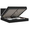 vidaXL Ottoman bed met matras met hoofdeinde Zwart 200 x 200 cm Stof