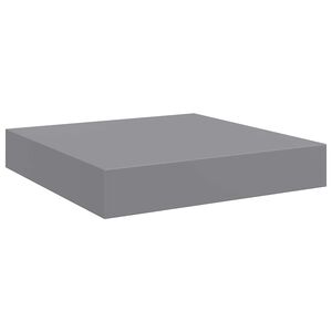 vidaXL Wandschap zwevend 23x23,5x3,8 cm MDF grijs