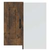 vidaXL Keukenwandhoekkast Kalmar bewerkt hout gerookt eikenkleurig