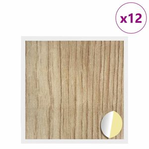 vidaXL Zelfklevende Schroefhoes 12 pcs Artisan Eiken &Oslash; 20 x 0,5 mm