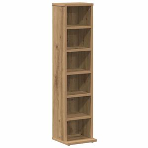 vidaXL Cd-kast 21x20x88 cm bewerkt hout artisanaal eikenkleurig