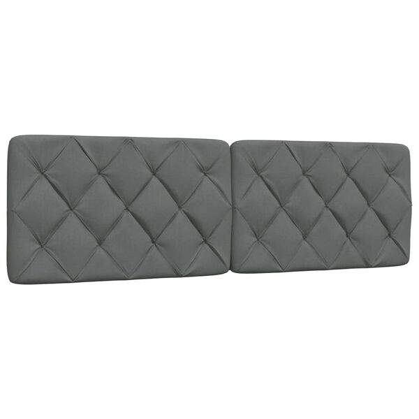 vidaXL Hoofdbordkussen 160 cm stof donkergrijs
