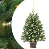 vidaXL Kunstkerstboom met 150 LED met standaard Groen 75 cm PE en PVC