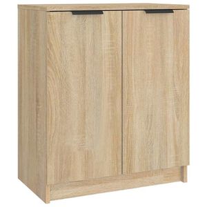vidaXL Schoenenkast 59x35x70 cm bewerkt hout sonoma eikenkleurig