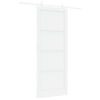 vidaXL Schuifdeur 93 x 232 cm Bewerkt hout Wit