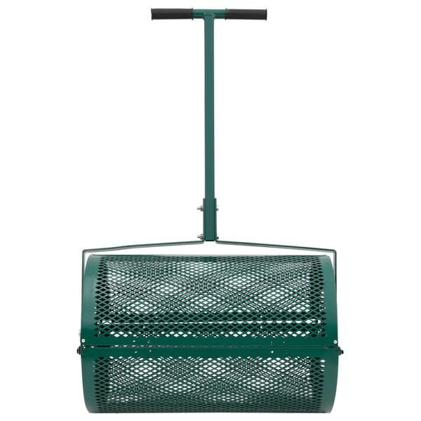 vidaXL Compoststrooier 75L &Oslash;40x60 cm staal groen