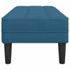 vidaXL Bank Blauw 113 x 57 x 39 cm Fluweel