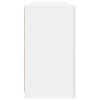 vidaXL Dressoir met LED-verlichting 163x37x67 cm wit