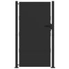 vidaXL Tuinpoort met slot Zwart 110 x 205 cm Gepoedercoat staal