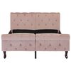 vidaXL Bedframe fluweel roze 120x200 cm
