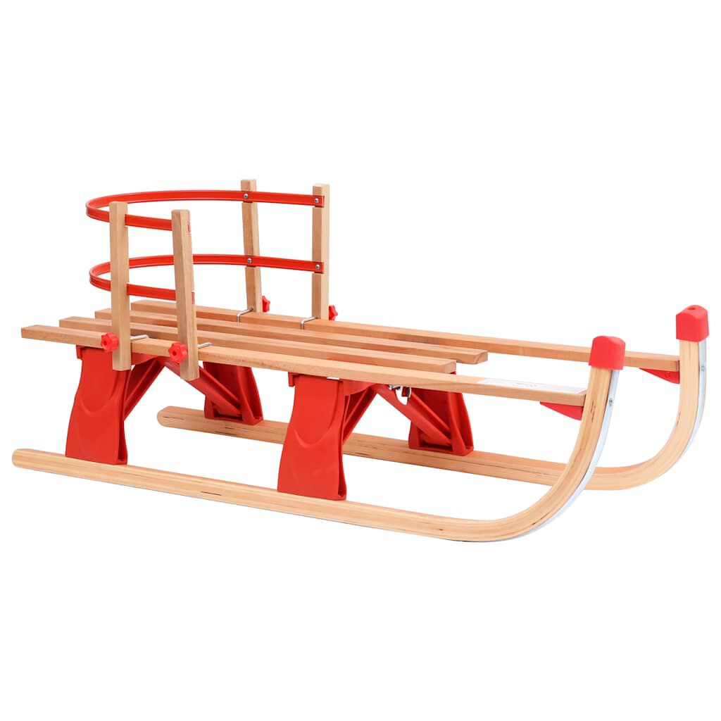Alpenflitzer Davoser Slee, 110 cm, opvouwbare kinderslee, premium houten slee van beukenhout, model 2025/26