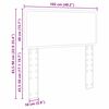 vidaXL Hoofdbord met hoofdeinde Gerookt eiken 100 cm Bewerkt hout